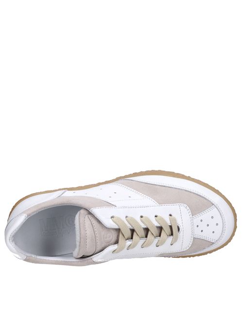 Leather sneakers MAISON MARGELA | S59WS0212 P0673BIANCO-GRIGIO